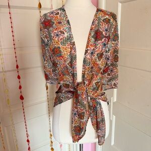 Forever 21 Flowy Open Front Kimono Cardigan 1X 1XL